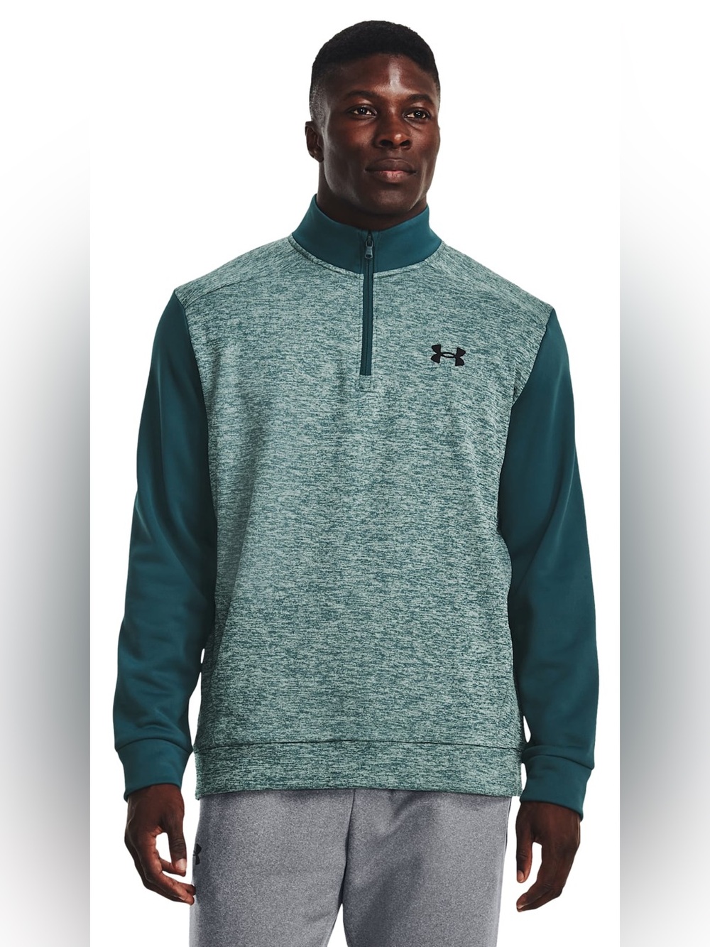 Under Armour Fleece Twist Long-Sleeve Quarter-Zip Tourmaline Teal | Size L
